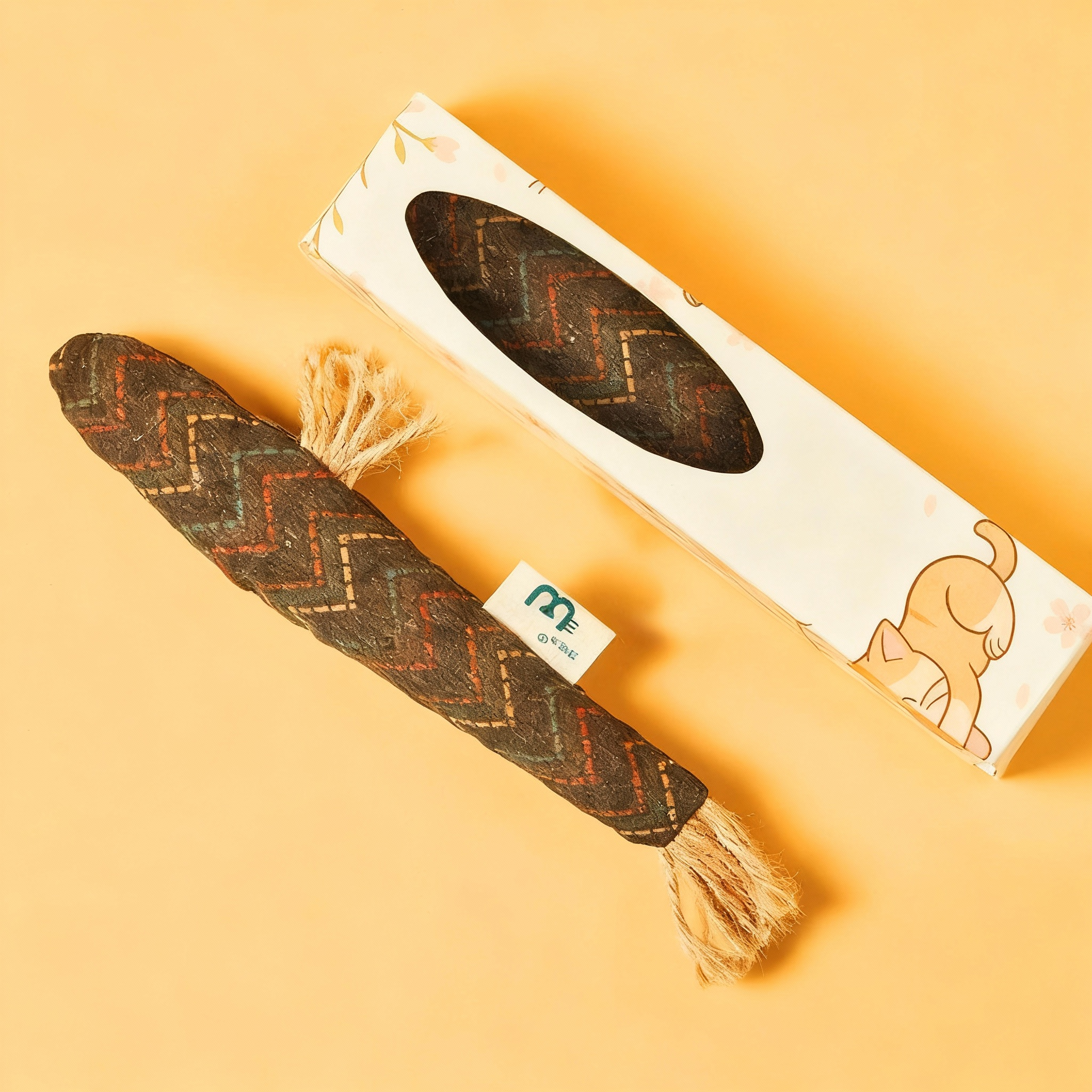 Catnip Toy with Natural Ingredients – Durable Cork Fabric Chew Toy for Cats