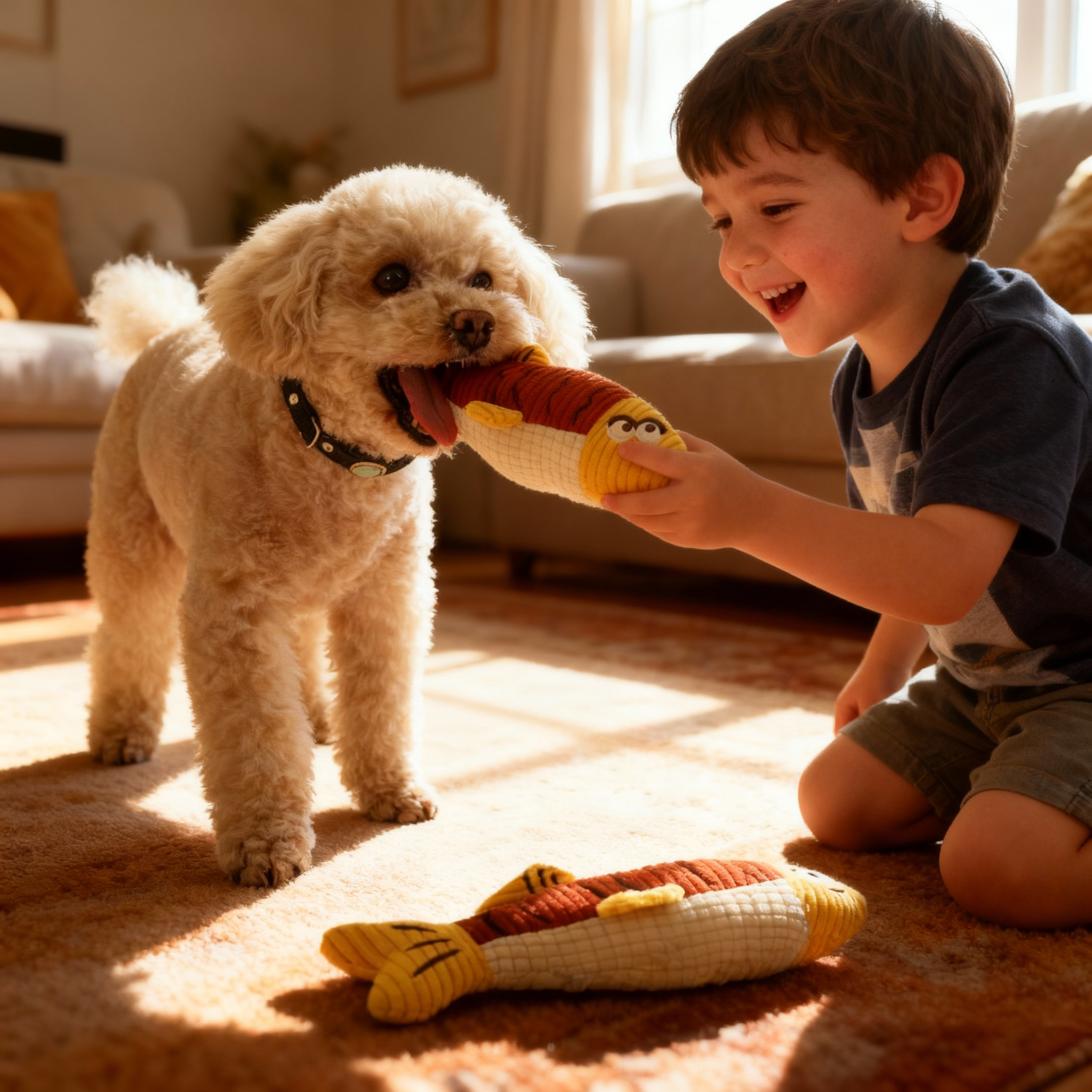 Squeaky Dog Toy – Durable Chew Toy for Boredom Relief